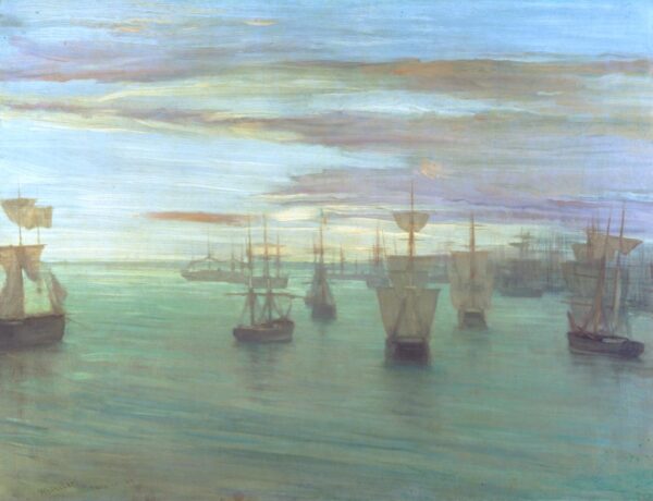 Crepuscule in Flesh Colour and Green: Valparaiso 1866 James Abbott McNeill Whistler 1834-1903 Presented by W. Graham Robertson 1940 http://www.tate.org.uk/art/work/N05065
