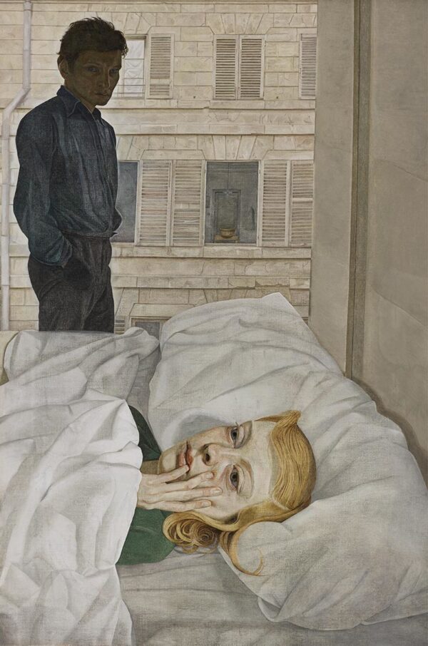 Hotel Bedroom, 1954 (oil on canvas)