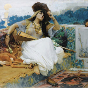 Young Woman On A Terrace
