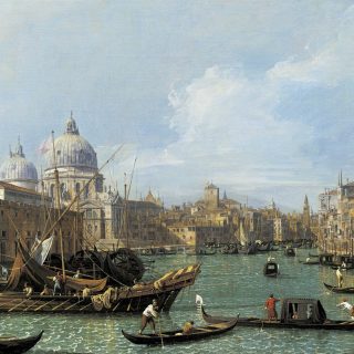 Canaletto -The Mouth of the Grand Canal looking West towards the Carità’ , About (1729-30)