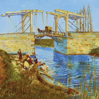 The Langlois Bridge at Arles with Women Washing, 1888